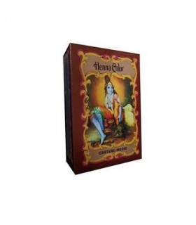 Henna Castaño medio polvo · Radhe Shyam · 100gr