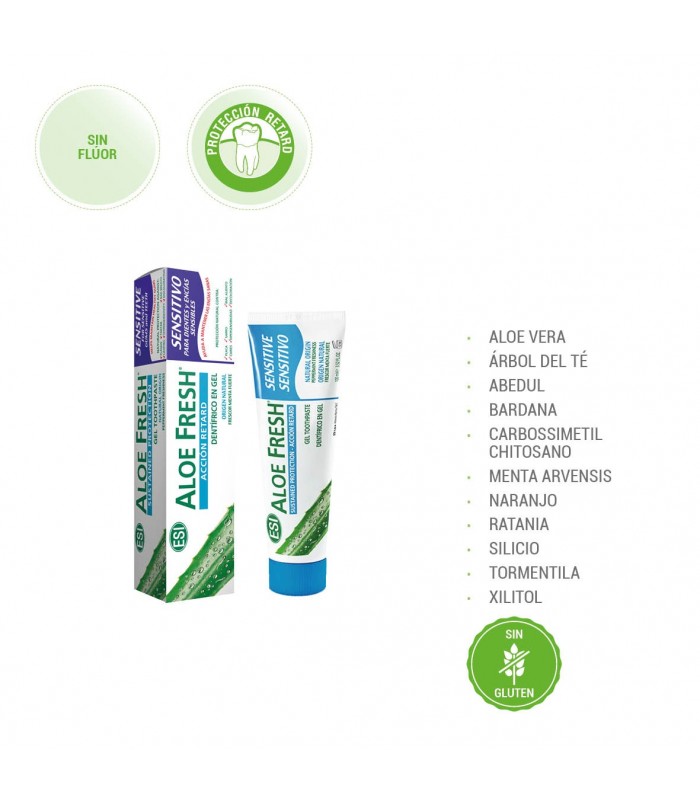 Dentífrico Aloe Fresh Acción Retard Dientes Sensibles · ESI · 100ml