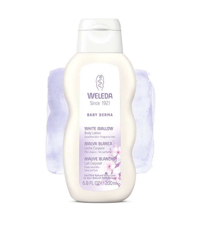 Leche corporal malva blanca bebé y adulto · Weleda · 200ml