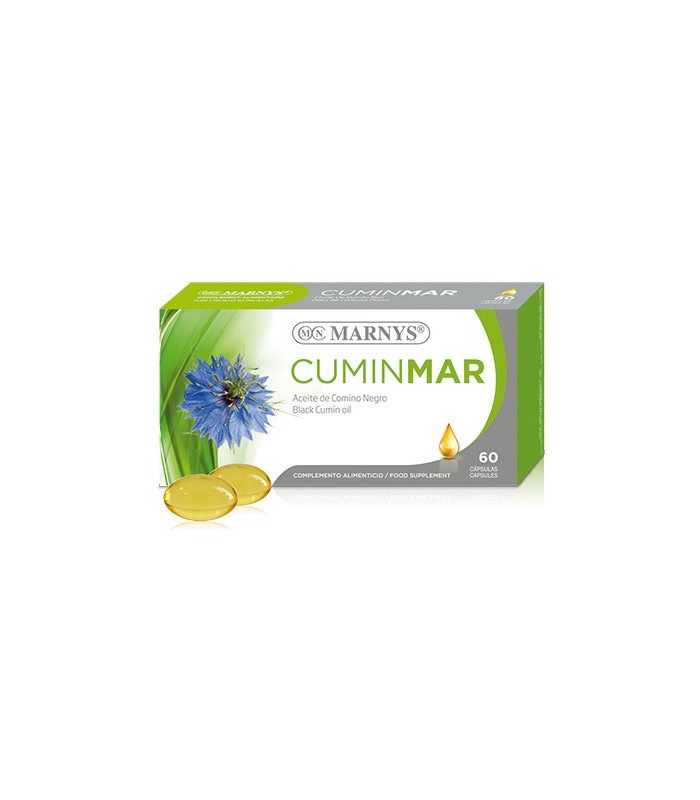 Cuminmar · Aceite de comino negro · Marnys · 60 cápsulas