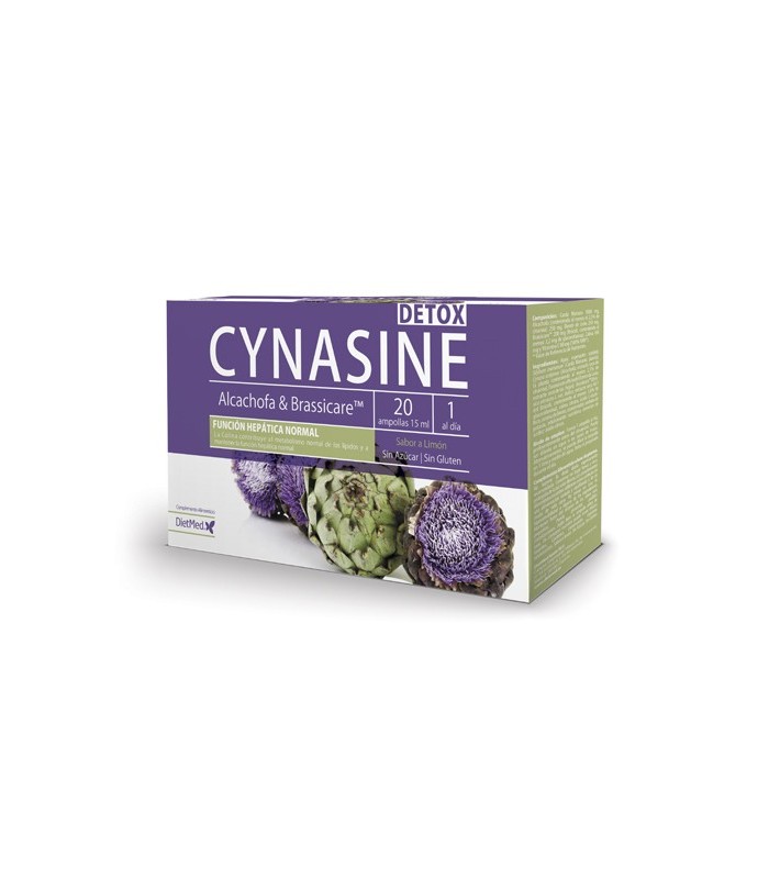 Cynasine detox · Función hepática · Dietmed · 20 Ampollas