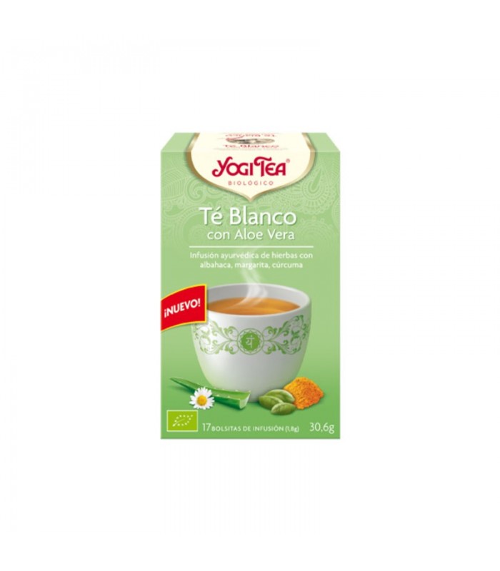 Té Blanco con Aloe Vera · Yogi tea · 17 Bolsitas