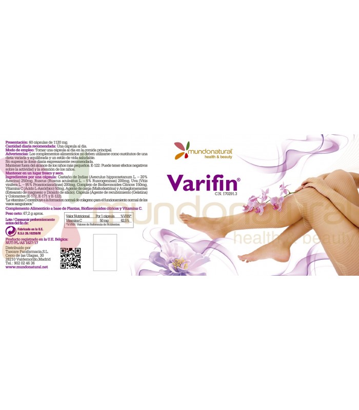 VARIFIN · MUNDONATURAL · 60 CÁPSULAS