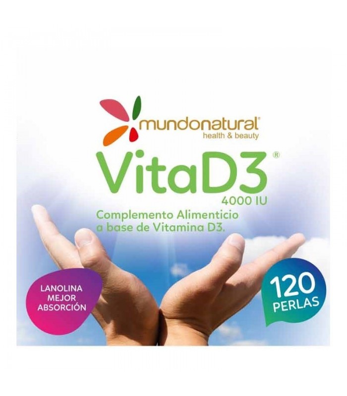VITA D3 4000UI · MUNDONATURAL · 120 PERLAS