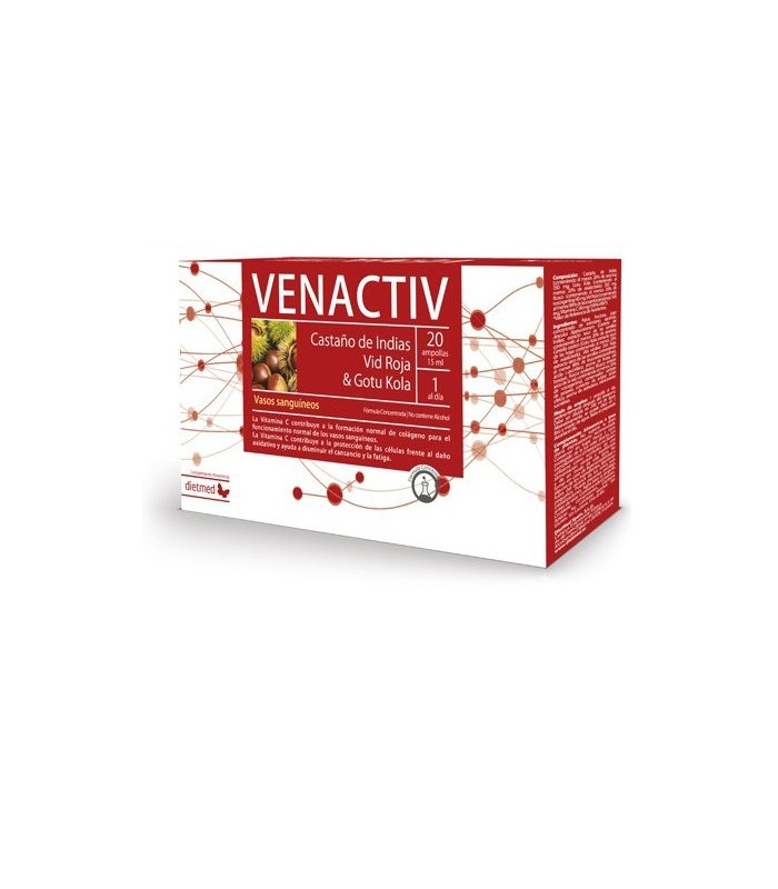 Venactiv · Dietmed · 20 Ampollas