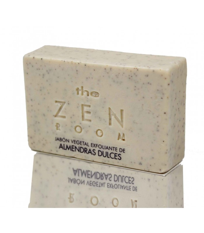 Jabón vegetal exfoliante de Almendras dulces · The zen room · Radhe Shyam · 125 gr
