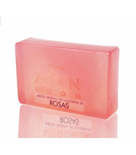 Jabón vegetal de glicerina de Rosas · The zen room · Radhe Shyam · 125 gr