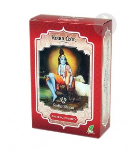 Henna Castaño Cobrizo en polvo · Radhe Shyam · 100 gr