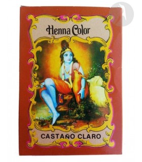 Henna Castaño Claro en polvo · Radhe shyam · 100 gr