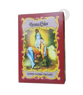 Henna Súper Caoba oscuro en polvo · Radhe shyam · 100 gr