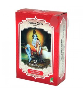 Henna Súper Caoba luminoso en polvo · Radhe Shyam · 100 gr