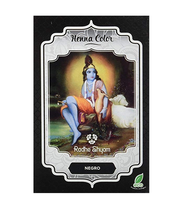 Henna negro en polvo · Radhe Shyam · 100 gr