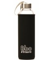 Botella de agua reutilizable de vidrio con funda de neopreno · BBO Irisana · 550 ml