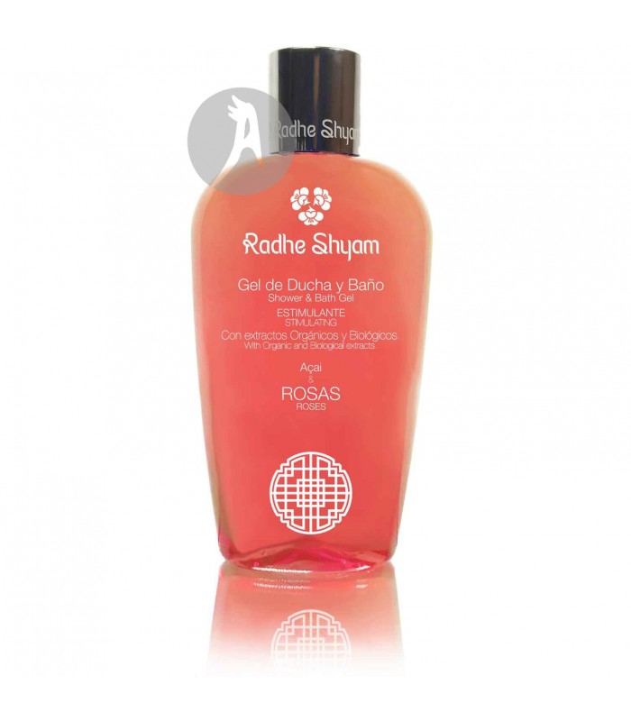 Gel de ducha y baño de Rosas · Radhe Shyam · 250 ml