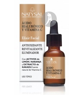 Elixir Facial con Ácido Hialurónico y Vitamina C · Natysal · 15 Ml