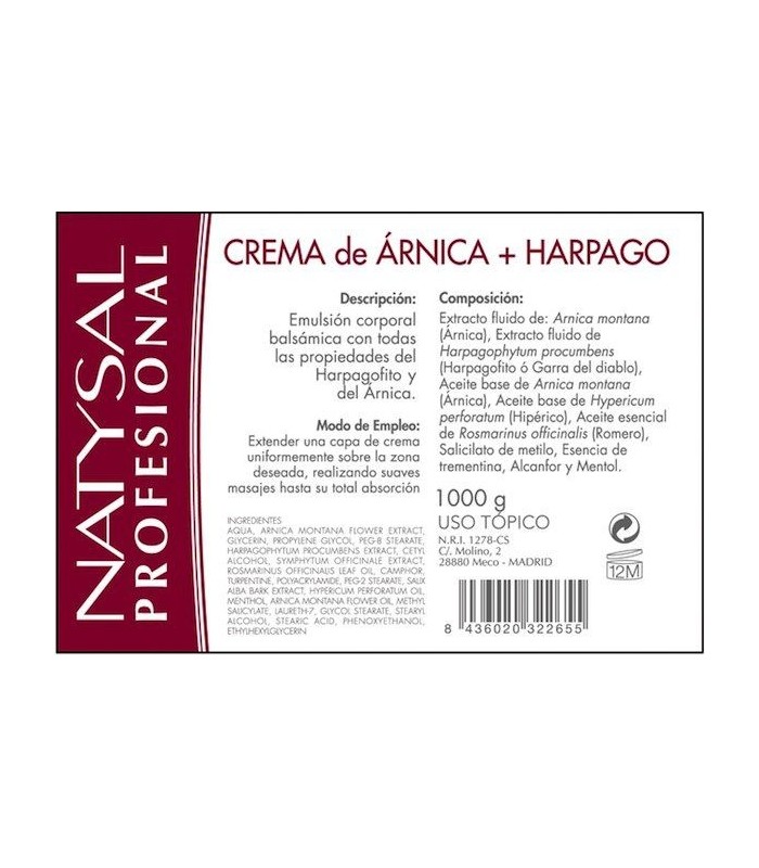 Árnica + Harpagofito · Natysal · 1 Kg