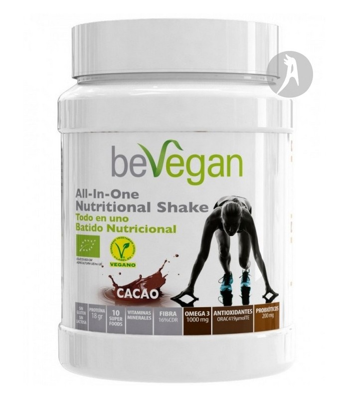 Batido Nutricional Sabor Cacao  · BE VEGAN · 600 Gr
