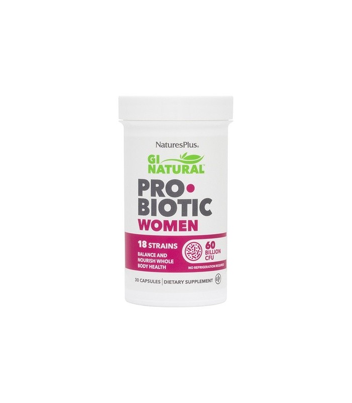 Gi Natural Probiotic Women · Natures Plus · 30 Cápsulas