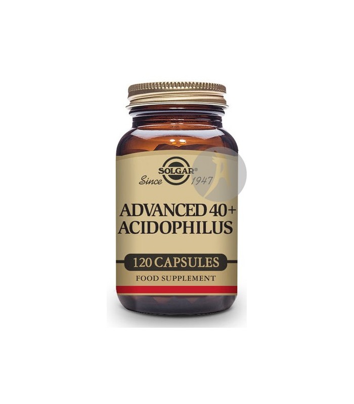 Acidophilus Avanzado 40+ Probióticos · Solgar · 120 Cápsulas Vegetales