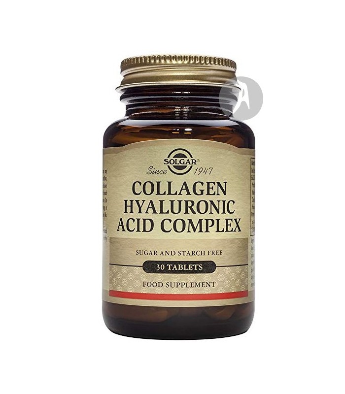 Ácido Hialurónico Complex · Solgar · 30 Comprimidos