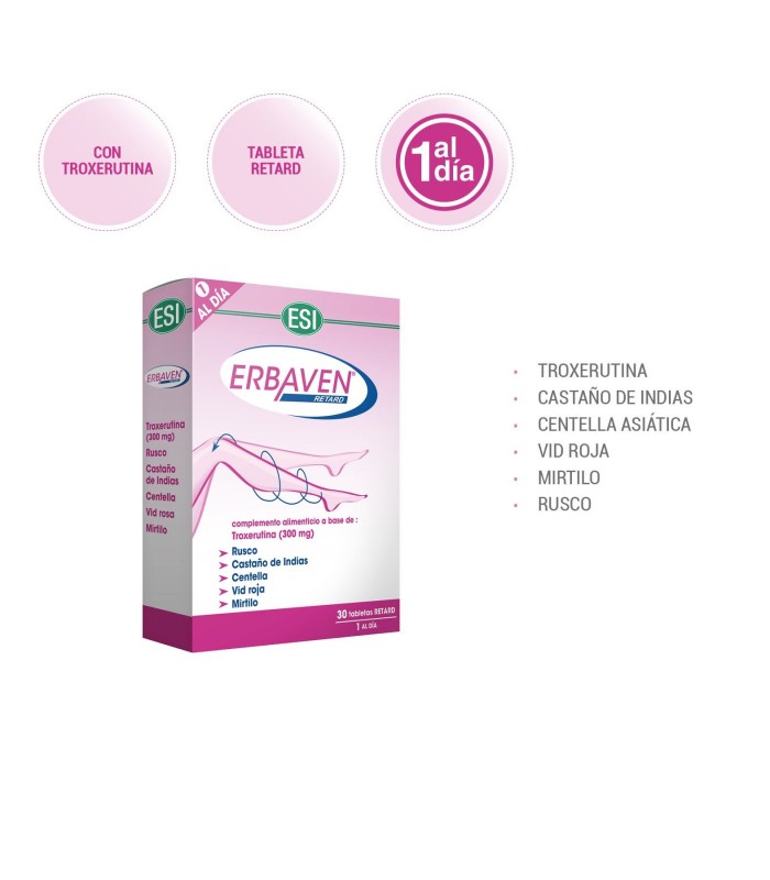 Erbaven · ESI · 30 Comprimidos Retard