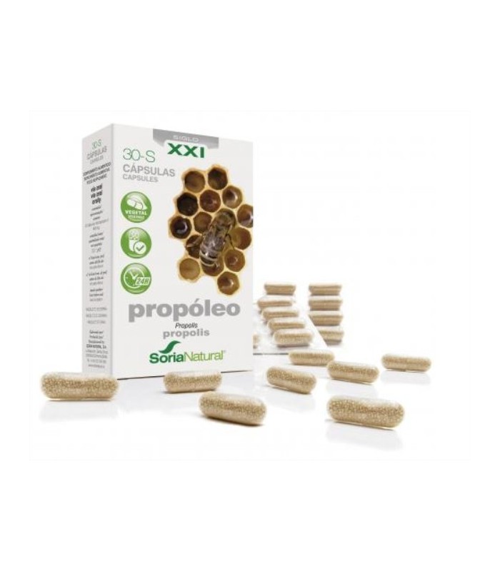 30-S Propóleo Liberación Prolongada · Soria Natural · 30 Cápsulas