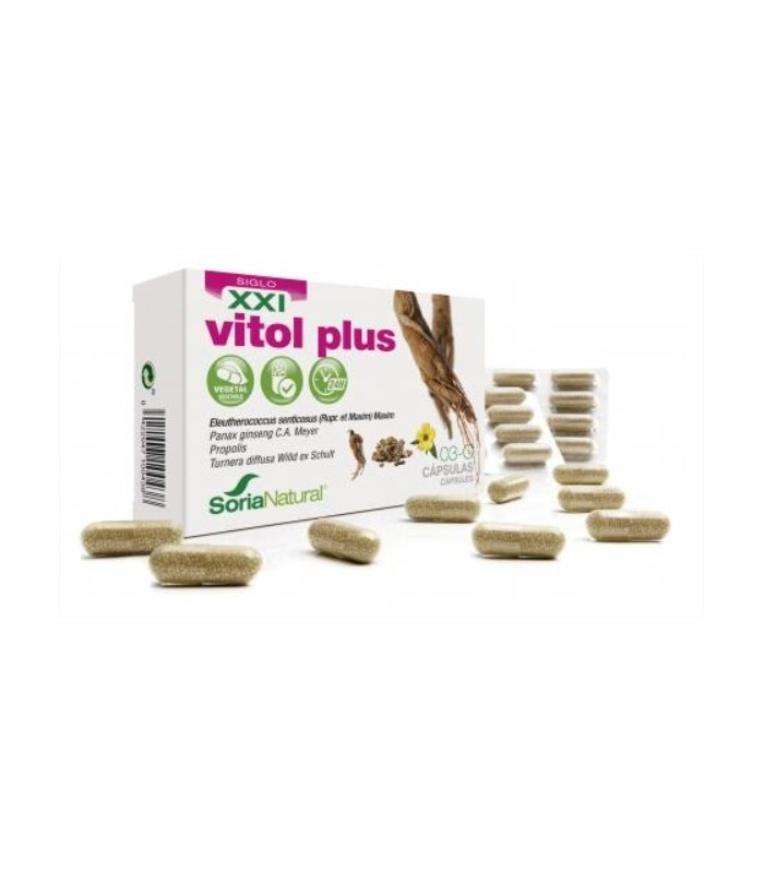 03-C Vitol Plus Liberación Prolongada · Soria Natural · 30 Cápsulas