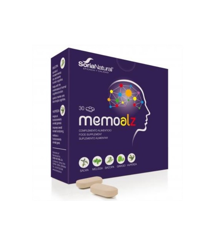 Memoalz · Soria Natural · 30 Comprimidos