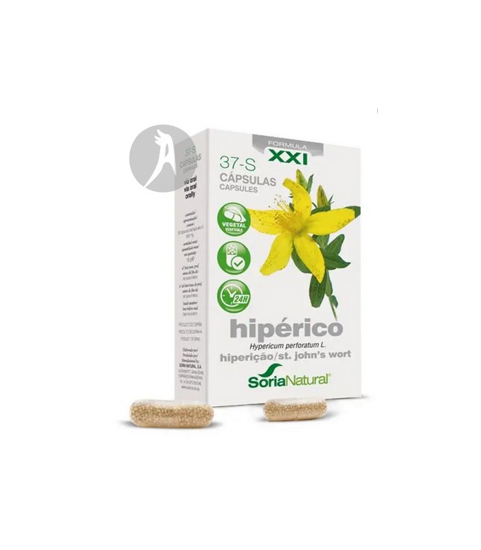 37-S Hipérico Liberación Prolongada · Soria Natural · 30 Cápsulas
