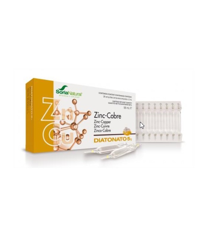 Diatonato 5-1(Zinc-Cobre) · Soria Natural · 28 Ampollas