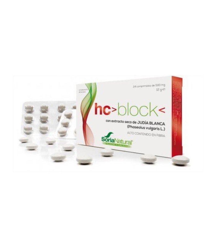 HC Block · Soria Natural · 24 Comprimidos