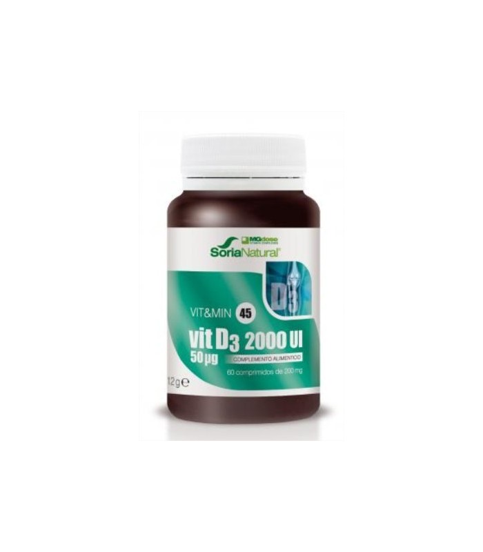 vit&min 45 Vit D3 2000UI · Soria Natural · 60 Comprimidos