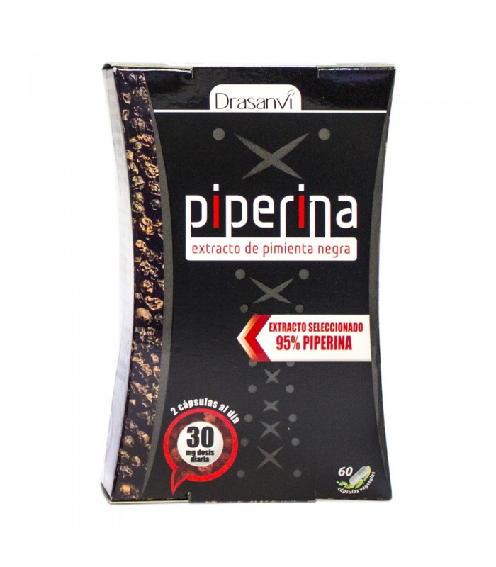 Pimienta negra · Piperina · Drasanvi · 60 Cápsulas