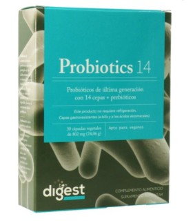 Probiotics 14 Bon Digest · Herbora · 30 Cápsulas