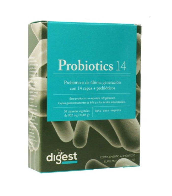 Probiotics 14 Bon Digest · Herbora · 30 Cápsulas