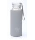 Botella de Agua Reutilizable · Vidrio · Con funda silicona · BBO IRISANA · Gris · 550 ML