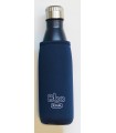 Botella de agua reutilizable · Acero inoxdable con Funda de Neopreno · BBO IRISANA · Azul Marino · 500 ML