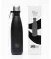 Botella de agua reutilizable de acero inoxidable negro · BBO Irisana · 500 ml