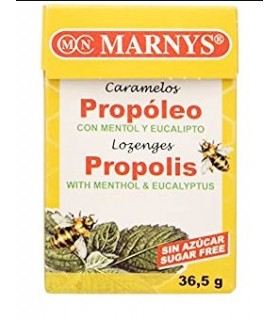 Caramelos sin Azúcar de Propóleo Mentol y Eucalipto · Marnys · 36,5 Gr