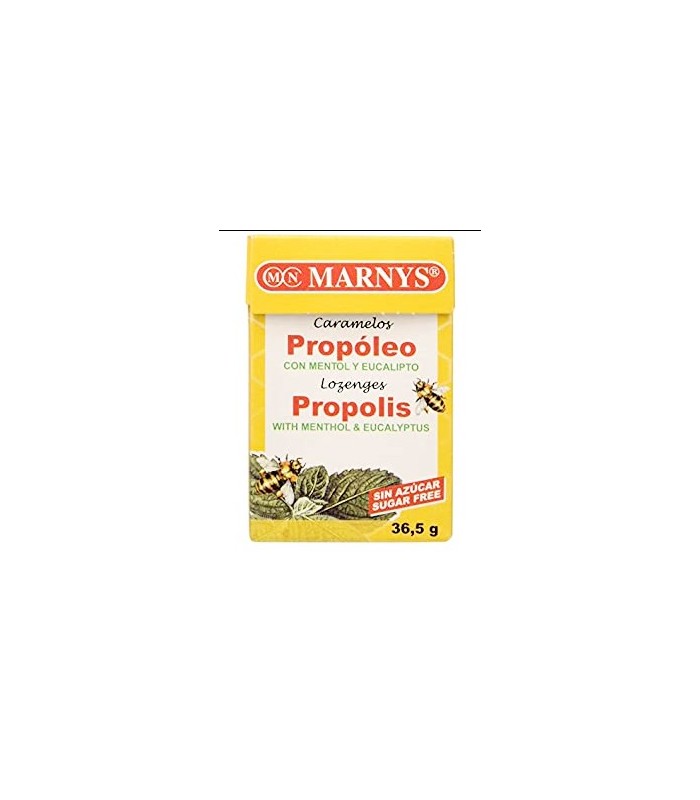 Caramelos sin Azúcar de Propóleo Mentol y Eucalipto · Marnys · 36,5 Gr
