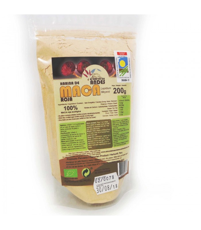 Harina de maca roja · El oro de los andes · 200 gr