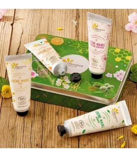 Set Caja Verde De Cremas De Manos Ecológicas · Fleurance Nature · 4 Tubos de 30 Ml