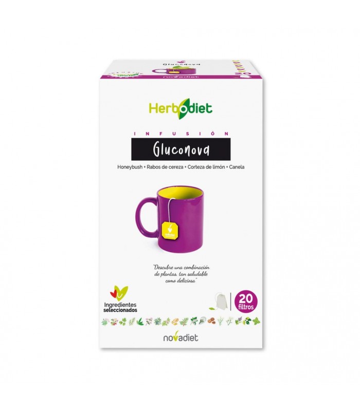 Infusión Gluconova Herbodiet · Novadiet · 20 Filtros