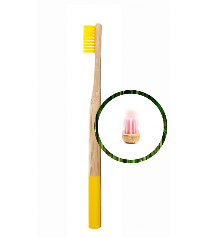 Cepillo de dientes infantil dureza media de bambu - Vamboo ecocare