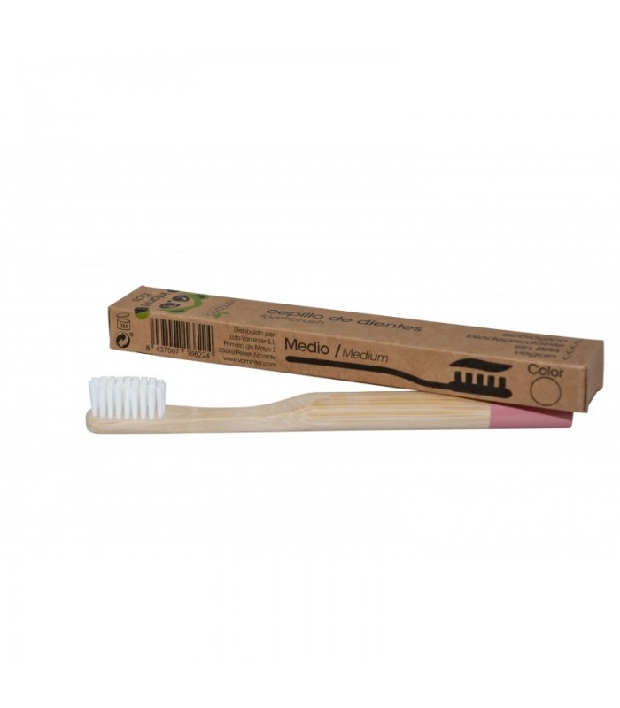 Cepillo de dientes infantil dureza media de bambu - Vamboo ecocare