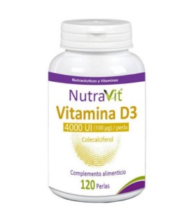 Vitamina D3 · NutraVit ·120 perlas