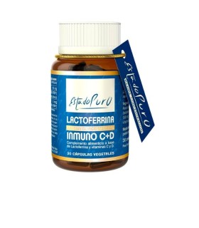 Lactoferrina Inmuno Vitaminas C y D · Tongil · 30 cápsulas vegetales