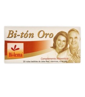 Bi-tón Oro · Jalea real · Bilema · 20 Viales