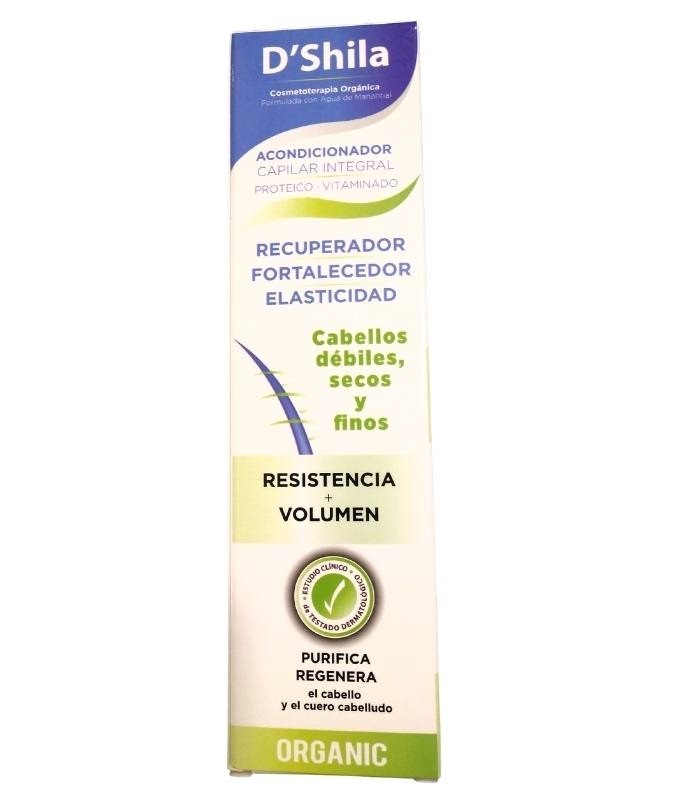 Acondicionador capilar integral · Resistencia + volumen · D'Shila · 300 ml