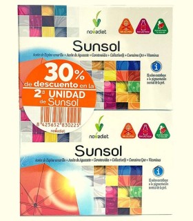 Sunsol (30% descuento segunda unidad) · Novadiet · 60 cápsulas